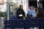 Amsterdam 7 februari 2020
Doutzen Kroes en haar man Sunnery James doen boodschappen met hun dochtertje op de cornelis schuytstraat