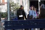 Amsterdam 7 februari 2020
Doutzen Kroes en haar man Sunnery James doen boodschappen met hun dochtertje op de cornelis schuytstraat