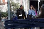Amsterdam 7 februari 2020
Doutzen Kroes en haar man Sunnery James doen boodschappen met hun dochtertje op de cornelis schuytstraat