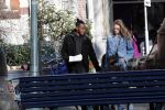 Amsterdam 7 februari 2020
Doutzen Kroes en haar man Sunnery James doen boodschappen met hun dochtertje op de cornelis schuytstraat