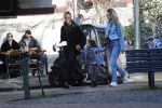 Amsterdam 7 februari 2020
Doutzen Kroes en haar man Sunnery James doen boodschappen met hun dochtertje op de cornelis schuytstraat