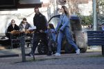 Amsterdam 7 februari 2020
Doutzen Kroes en haar man Sunnery James doen boodschappen met hun dochtertje op de cornelis schuytstraat