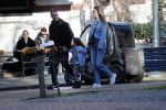 Amsterdam 7 februari 2020
Doutzen Kroes en haar man Sunnery James doen boodschappen met hun dochtertje op de cornelis schuytstraat