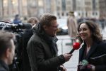 Amsterdam 14 januari 2020
Nieuwjaarsreceptie van Koningin Maxima en Koning Willem Alexander in het paleis op de dam. de 4 burgemeesters van de grote steden . vlnr Johan Remkes Femke Halsema Jan v Zanen en Aboutaleb . Femke met Jair Ferwerda