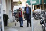 Amsterdam 4 februari 2020
Cor Boonstra met zijn vrouw Hansje Boonstra op de cornelis schuytstraat in hun Biro karretje>