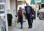 Amsterdam 4 februari 2020
Cor Boonstra met zijn vrouw Hansje Boonstra op de cornelis schuytstraat in hun Biro karretje>
