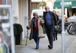 Amsterdam 4 februari 2020
Cor Boonstra met zijn vrouw Hansje Boonstra op de cornelis schuytstraat in hun Biro karretje>