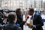 Amsterdam 14 januari 2020
Nieuwjaarsreceptie van Koningin Maxima en Koning Willem Alexander in het paleis op de dam. Hugo de Jonge met schoen van delfts blauw