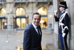 Amsterdam 14 januari 2020
Nieuwjaarsreceptie van Koningin Maxima en Koning Willem Alexander in het paleis op de dam. Hugo de Jonge met schoen van delfts blauw