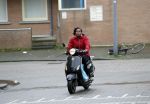 Rotterdam 17 januari 2020
Imanuelle Grives op haar scooter in Rotterdam.