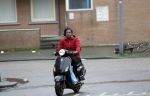 Rotterdam 17 januari 2020
Imanuelle Grives op haar scooter in Rotterdam.