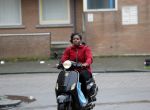 Rotterdam 17 januari 2020
Imanuelle Grives op haar scooter in Rotterdam.