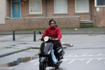 Rotterdam 17 januari 2020
Imanuelle Grives op haar scooter in Rotterdam.