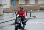 Rotterdam 17 januari 2020
Imanuelle Grives op haar scooter in Rotterdam.