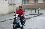 Rotterdam 17 januari 2020
Imanuelle Grives op haar scooter in Rotterdam.