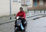 Rotterdam 17 januari 2020
Imanuelle Grives op haar scooter in Rotterdam.