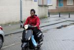 Rotterdam 17 januari 2020
Imanuelle Grives op haar scooter in Rotterdam.