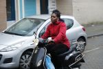 Rotterdam 17 januari 2020
Imanuelle Grives op haar scooter in Rotterdam.