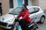 Rotterdam 17 januari 2020
Imanuelle Grives op haar scooter in Rotterdam.