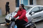 Rotterdam 17 januari 2020
Imanuelle Grives op haar scooter in Rotterdam.