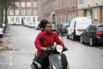 Rotterdam 17 januari 2020
Imanuelle Grives op haar scooter in Rotterdam.