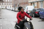 Rotterdam 17 januari 2020
Imanuelle Grives op haar scooter in Rotterdam.