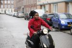 Rotterdam 17 januari 2020
Imanuelle Grives op haar scooter in Rotterdam.