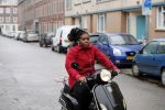 Rotterdam 17 januari 2020
Imanuelle Grives op haar scooter in Rotterdam.
