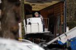 Amsterdam 8 januari 2020
Verhuizing Isa Hoes van haar huis aan het vondelpark naar een nieuw huis.