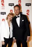 Hilversum 9 maart 2020
Uitreiking Buma awards in studio 21 op het mediapark. Jacqueline Govaert en haar man Ivo Maissan