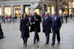 Amsterdam 14 januari 2020
Nieuwjaarsreceptie van Koningin Maxima en Koning Willem Alexander in het paleis op de dam. de 4 burgemeesters van de grote steden . vlnr Johan Remkes Femke Halsema Jan v Zanen en Aboutaleb