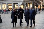 Amsterdam 14 januari 2020
Nieuwjaarsreceptie van Koningin Maxima en Koning Willem Alexander in het paleis op de dam. de 4 burgemeesters van de grote steden . vlnr Johan Remkes Femke Halsema Jan v Zanen en Aboutaleb