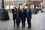 Amsterdam 14 januari 2020
Nieuwjaarsreceptie van Koningin Maxima en Koning Willem Alexander in het paleis op de dam. de 4 burgemeesters van de grote steden . vlnr Johan Remkes Femke Halsema Jan v Zanen en Aboutaleb