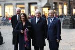 Amsterdam 14 januari 2020
Nieuwjaarsreceptie van Koningin Maxima en Koning Willem Alexander in het paleis op de dam. de 4 burgemeesters van de grote steden . vlnr Johan Remkes Femke Halsema Jan v Zanen en Aboutaleb