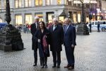 Amsterdam 14 januari 2020
Nieuwjaarsreceptie van Koningin Maxima en Koning Willem Alexander in het paleis op de dam. de 4 burgemeesters van de grote steden . vlnr Johan Remkes Femke Halsema Jan v Zanen en Aboutaleb