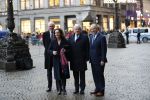 Amsterdam 14 januari 2020
Nieuwjaarsreceptie van Koningin Maxima en Koning Willem Alexander in het paleis op de dam. de 4 burgemeesters van de grote steden . vlnr Johan Remkes Femke Halsema Jan v Zanen en Aboutaleb