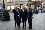 Amsterdam 14 januari 2020
Nieuwjaarsreceptie van Koningin Maxima en Koning Willem Alexander in het paleis op de dam. de 4 burgemeesters van de grote steden . vlnr Johan Remkes Femke Halsema Jan v Zanen en Aboutaleb