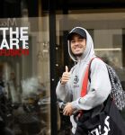 Amsterdam 3 maart 2020
Justin Kluivert met een neef en een vriend op de pc hooftstraat.