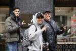 Amsterdam 3 maart 2020
Justin Kluivert met een neef en een vriend op de pc hooftstraat.