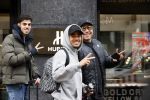 Amsterdam 3 maart 2020
Justin Kluivert met een neef en een vriend op de pc hooftstraat.