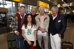 Schiphol 4 februari 2020
Katja Schuurman Peter Faber Willibrord Frequin Gerard Cox en Barrie Stevens vertrekkenb vanaf schiphol naar Suriname voor de opnames van het RTL4 programma Beter laat dan ooit.