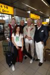 Schiphol 4 februari 2020
Katja Schuurman Peter Faber Willibrord Frequin Gerard Cox en Barrie Stevens vertrekkenb vanaf schiphol naar Suriname voor de opnames van het RTL4 programma Beter laat dan ooit.