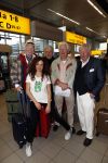 Schiphol 4 februari 2020
Katja Schuurman Peter Faber Willibrord Frequin Gerard Cox en Barrie Stevens vertrekkenb vanaf schiphol naar Suriname voor de opnames van het RTL4 programma Beter laat dan ooit.