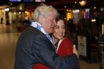 Schiphol 4 februari 2020
Katja Schuurman Peter Faber Willibrord Frequin Gerard Cox en Barrie Stevens vertrekkenb vanaf schiphol naar Suriname voor de opnames van het RTL4 programma Beter laat dan ooit.