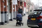 Amsterdam 24 januari 2020
Kimberley Klaver achter de kinderwagen.