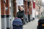 Amsterdam 24 januari 2020
Kimberley Klaver achter de kinderwagen.