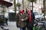 Amsterdam 11 februari 2020
Marianne Timmer met goede vriend Cees Wijburg op de cornelis schuytstraat