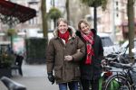 Amsterdam 11 februari 2020
Marianne Timmer met goede vriend Cees Wijburg op de cornelis schuytstraat