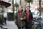 Amsterdam 11 februari 2020
Marianne Timmer met goede vriend Cees Wijburg op de cornelis schuytstraat