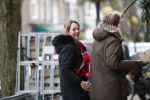 Amsterdam 11 februari 2020
Marianne Timmer met goede vriend Cees Wijburg op de cornelis schuytstraat